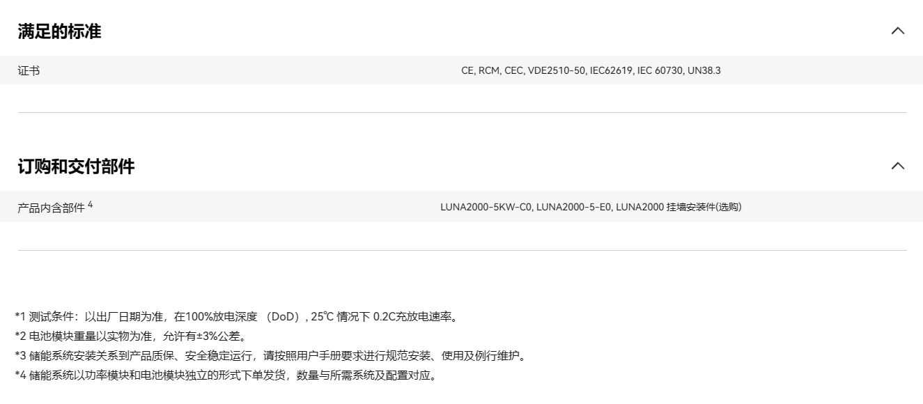 華為智能分布式儲能 LUNA2000-5-S0